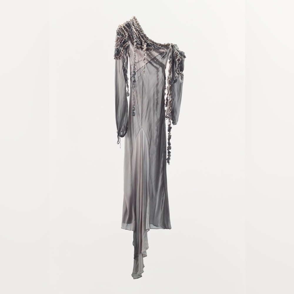 Zara ZW Halloween Collection Limited Edition Asymmetric Dress in lilac. - Picture 10 of 15